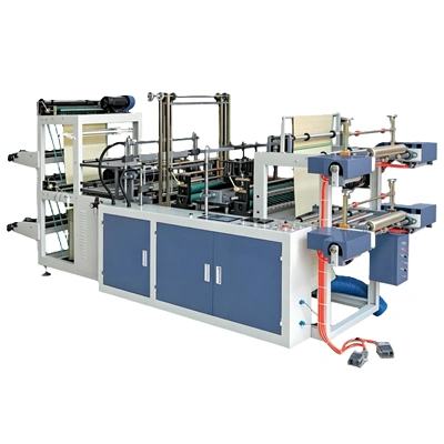 Double Layer Continuous Roll Bag Making Machine